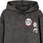 Black hoodie with 'Demon Slayer' logo on a white background
