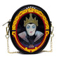 Disney Bag, Oval Crossbody, Snow White Old Hag and Evil Queen Villains Lenticular Portrait, Black, Vegan Leather - Leo's Treasure Box