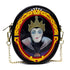 Disney Bag, Oval Crossbody, Snow White Old Hag and Evil Queen Villains Lenticular Portrait, Black, Vegan Leather - Leo&