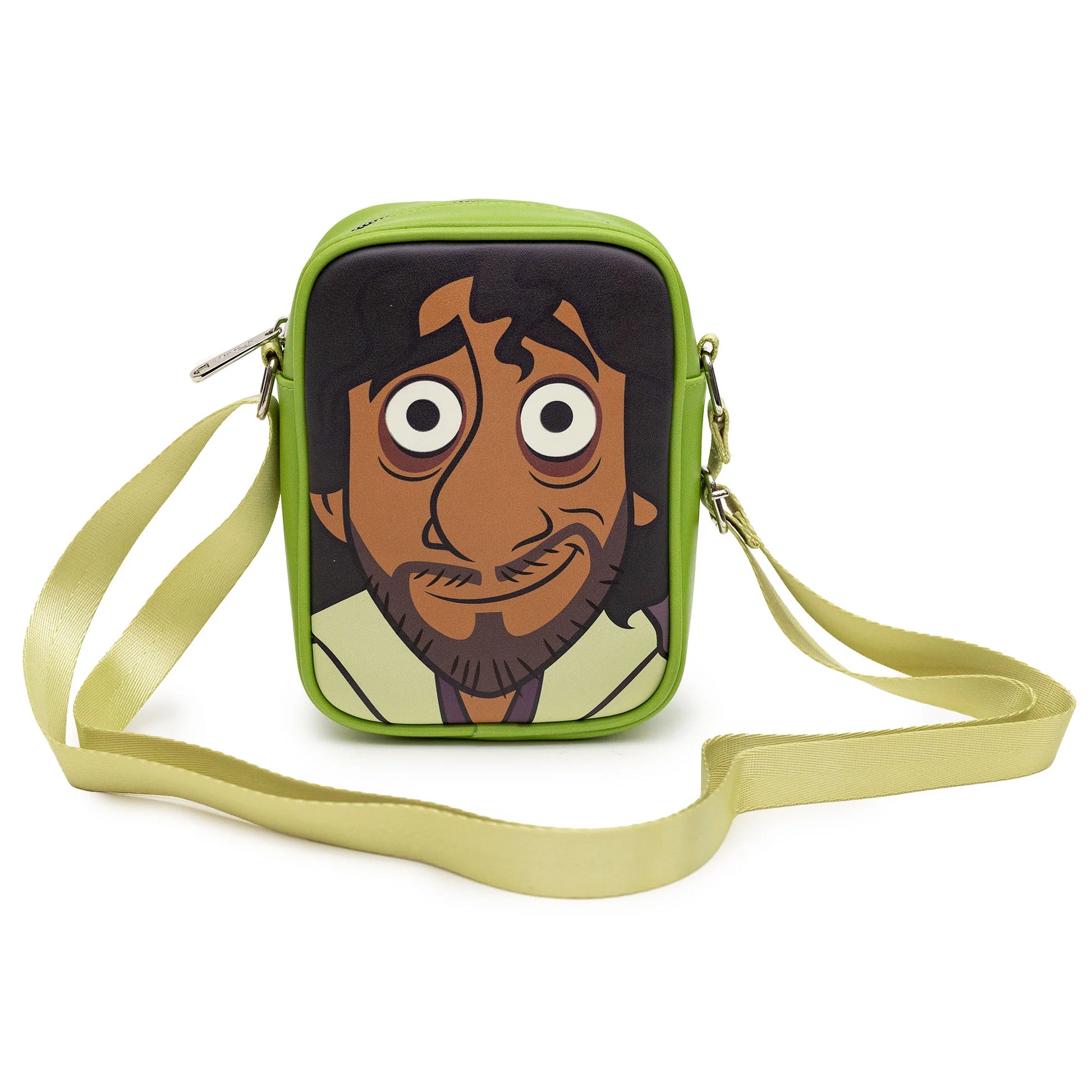 Disney Encanto Bruno Character Face Close-Up With GITD Eyes Green Crossbody - Leo's Treasure Box