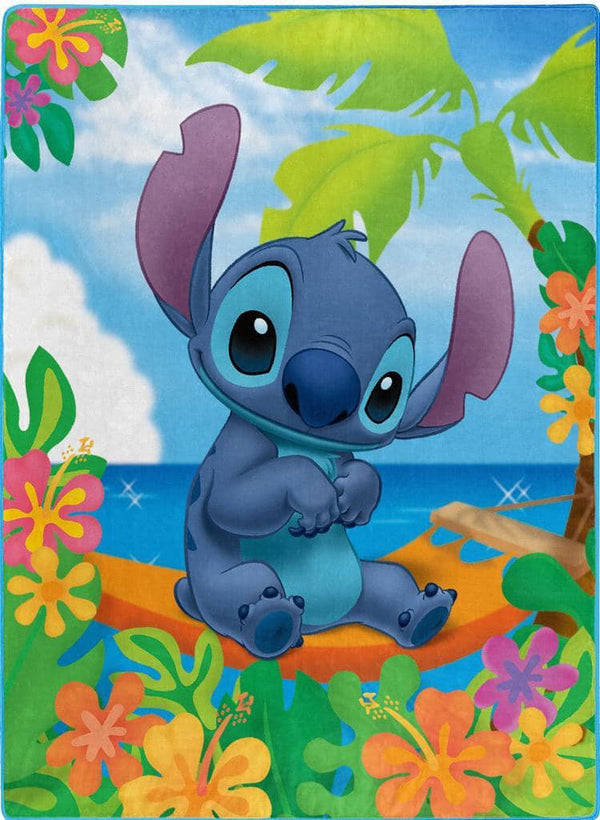 Disney Lilo and Stitch Twin Size 60 X 80 Blanket - Leo's Treasure Box