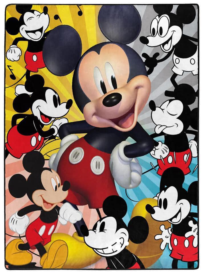 Disney Mickey Mouse Twin Size 60 x 80 Blanket