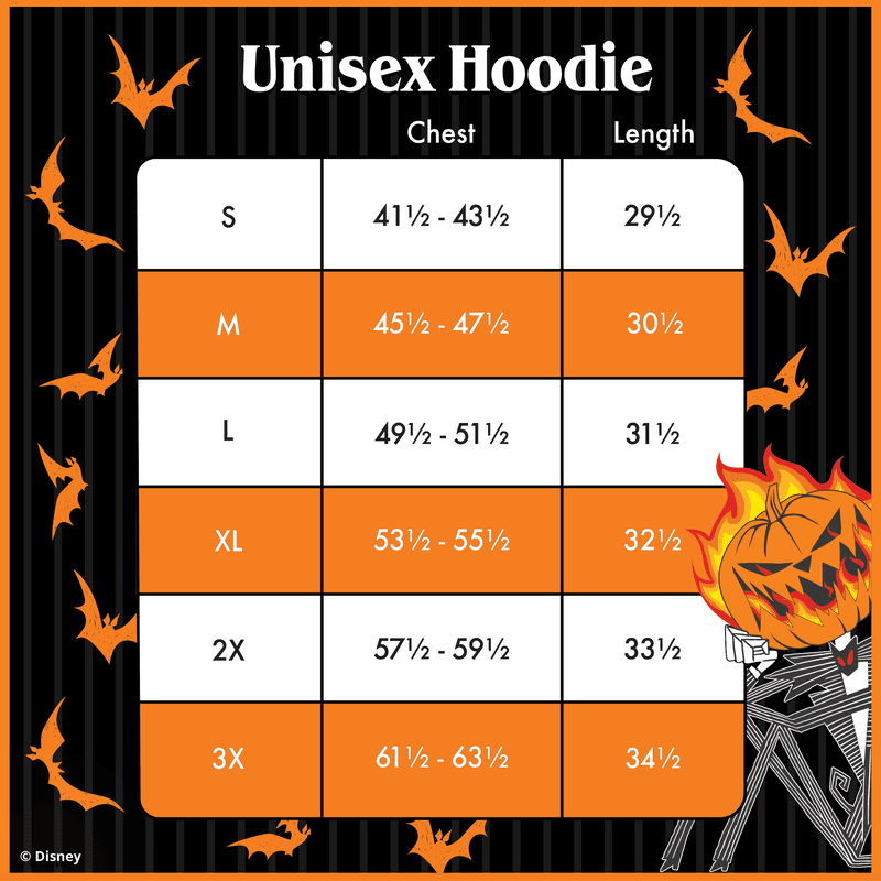 Disney Nightmare Before Christmas Pumpkin King Unisex Hoodie - Leo's Treasure Box