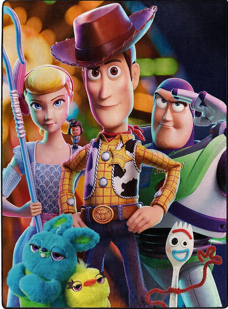 Disney Pixar Toy Story 60 x 80 Twin Size Blanket - Leo's Treasure Box
