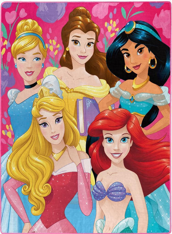 Disney Princesses Pink Twin Size 60 X 80 Blanket - Leo's Treasure Box