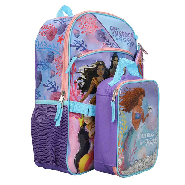 Disney The Little Mermaid 5 PC Youth Backpack Set