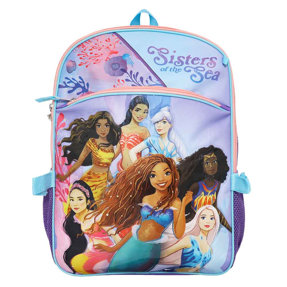 Disney The Little Mermaid 5 PC Youth Backpack Set - Leo's Treasure Box