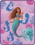 Cozy lightweight throw blanket featuring Disney’s The Little Mermaid design