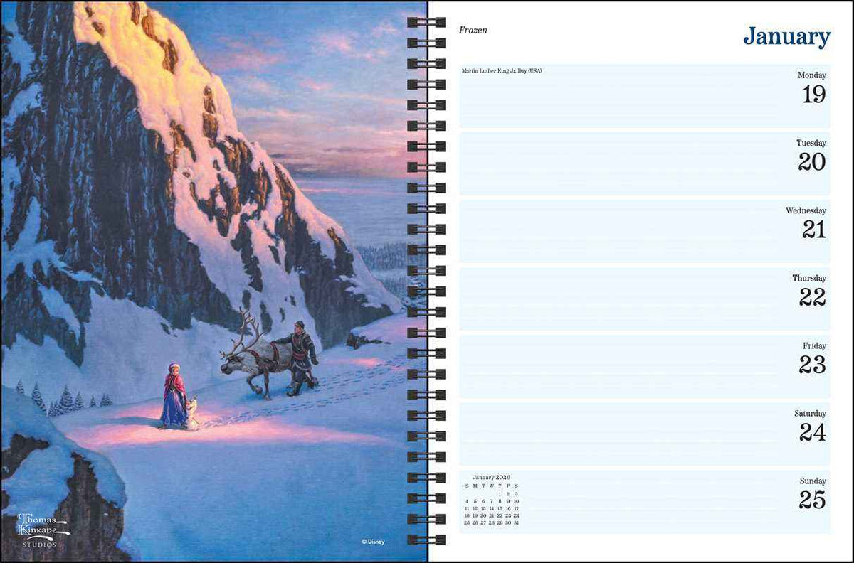 Disney Dreams Collection by Thomas Kinkade Studios 2026 Engagement Calendar by Thomas Kinkade Studios