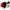Plush toy shaped like a character with black, red, and beige colors on a white background