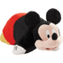 Plush toy shaped like a character with black, red, and beige colors on a white background