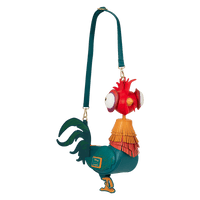 Disney Moana Hei Hei figural crossbody purse with colorful details

