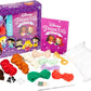 Disney Princess crochet kit with yarn and tools on a white background