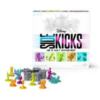 Disney 'Kicks' toy set with figures and packaging on a white background