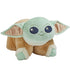 Plush toy resembling a character with large ears and blue eyes on a white background