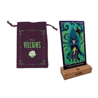 Disney Villains card with purple drawstring bag 