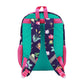 Backpack with floral pattern on a white background