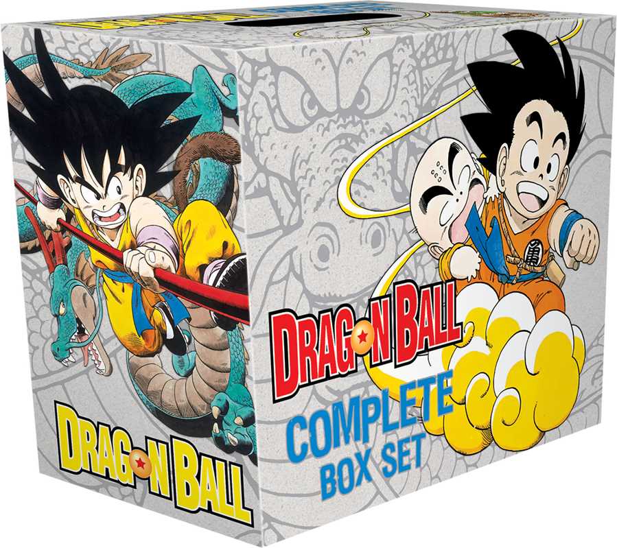 Dragon Ball Complete Box Set packaging with characters and branding.