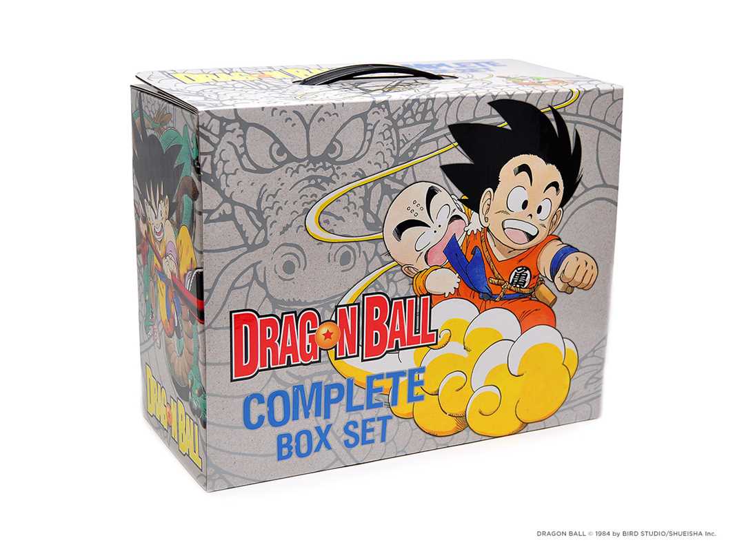 Dragon Ball Complete Box Set packaging with character illustration on a white background