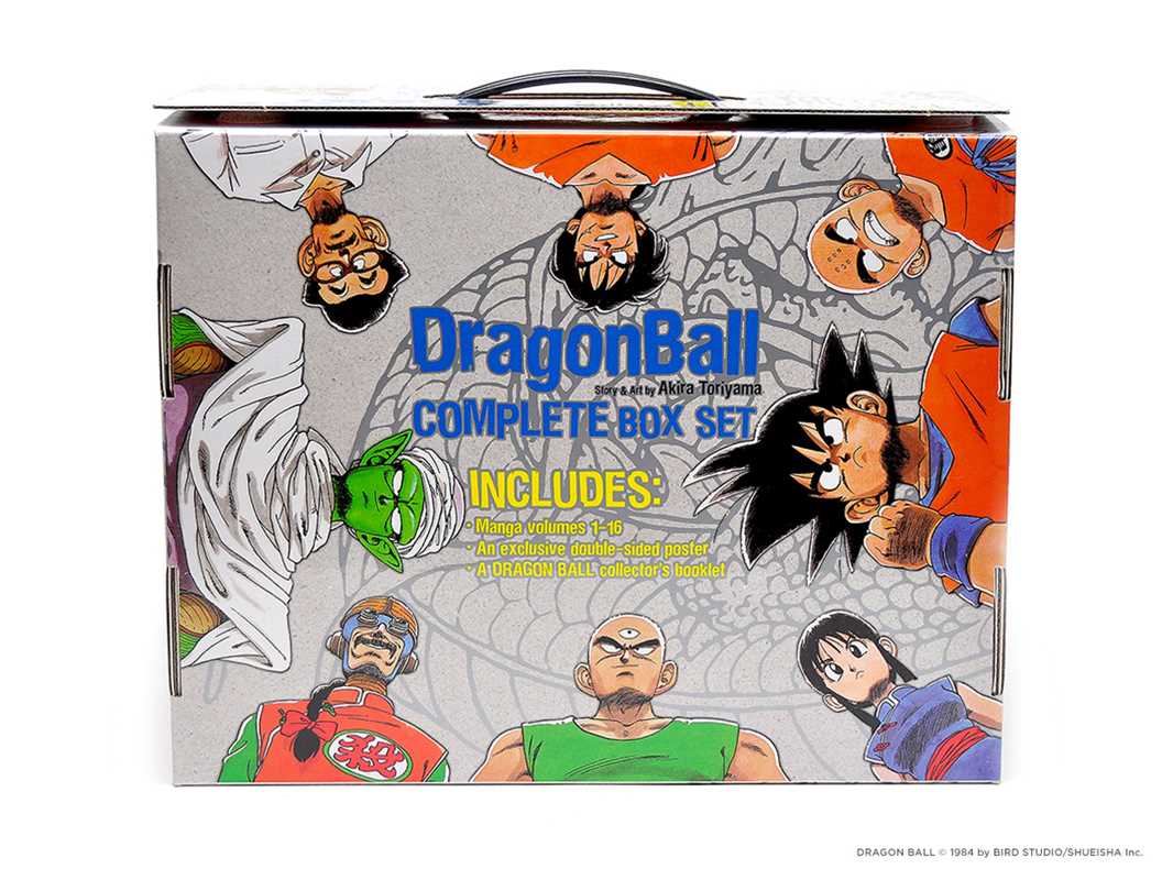 Dragon Ball Complete Box Set packaging with character illustrations on a white background