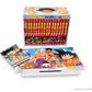 Collection of 'Dragon Ball' manga volumes with a box set on a white background