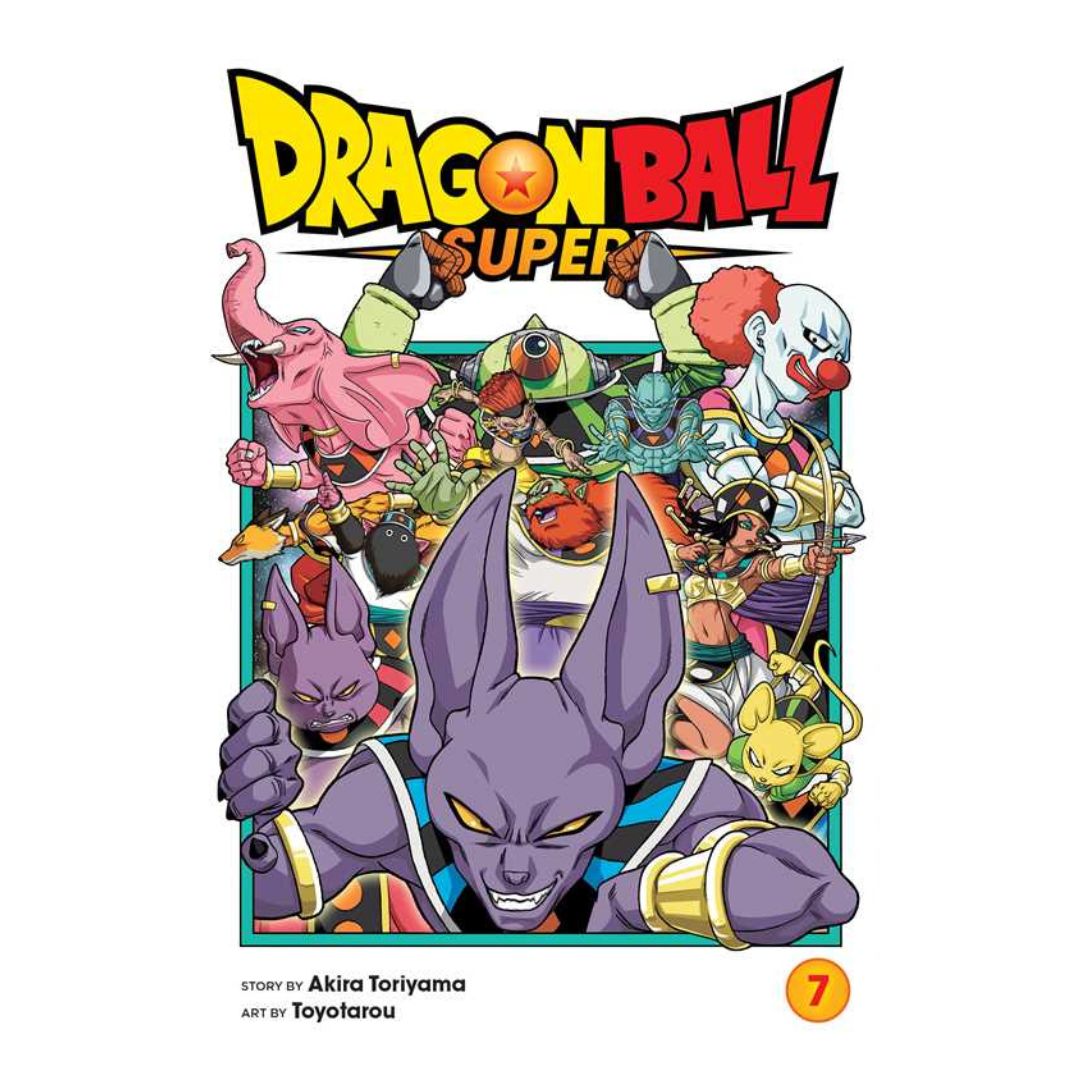 Dragon Ball Super book cover with characters and title