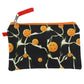 Pouch with dragon ball pattern on a black background