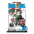 Dragon Ball volume 12 manga book cover by Akira Toriyama, featuring the title at the top and an illustration of Goku riding a small red motorcycle on a white background.
