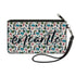 Encanto Script Logo Wristlet Canvas Zipper Wallet - Leo&