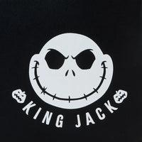 Close-up of Nightmare Before Christmas Jack Skellington backpack showing detailed sequin face