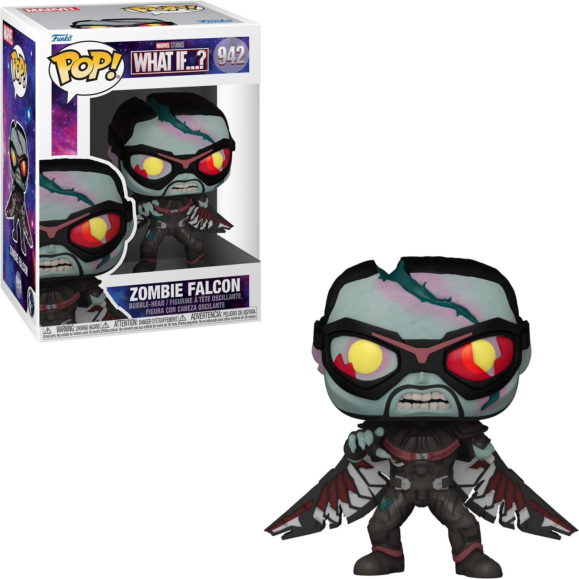 FUNKO POP! MARVEL: What If - Zombie Falcon 942 - Leo's Treasure Box