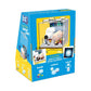 Toy packaging with a display case and scenic background, featuring characters from 'BoJack Horseman'.