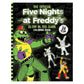 Glow-in-the-dark coloring book cover featuring characters from 'Five Nights at Freddy's'.
