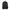 Black backpack with colorful designs on a white background