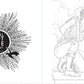 Black and white illustration of a character with text 'I Will Not Die Today' on a white background