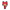 Animated character with red hair and black accents on a white background