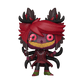 Funko Pop! vinyl figure with red hair and black horns on a white background