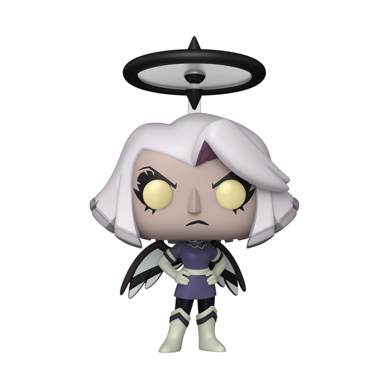 Funko Pop! vinyl figure of a character with white hair and purple outfit on a white background