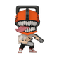 Funko Pop! vinyl figure with a chainsaw helmet and chainsaw, on a white background