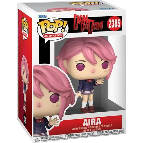 Funko Pop! vinyl figure of a character with pink hair in packaging