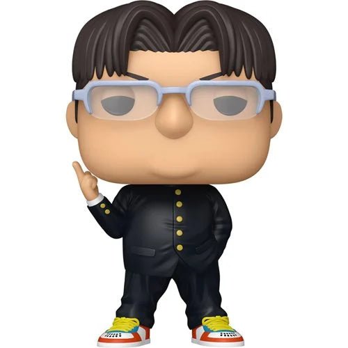 Funko Pop! vinyl figure of a character with glasses and a black outfit on a white background