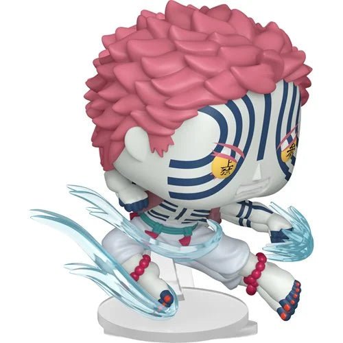 Funko Pop! vinyl figure with pink hair and white outfit on a white background