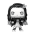 Funko Pop! vinyl figure of a character with black hair and white face on a white background