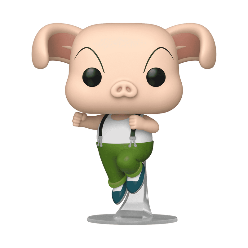 Funko Pop! vinyl figure of a pig character with green pants