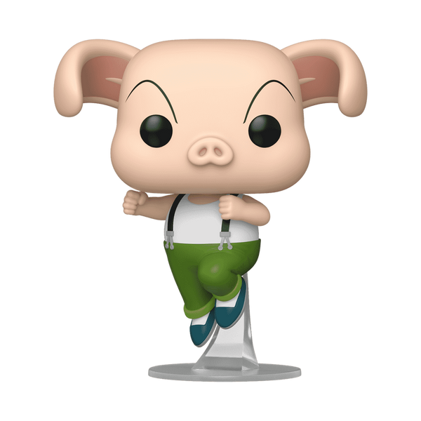 Funko Pop! vinyl figure of a pig character with green pants