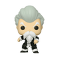 Funko Pop! vinyl figure of an elderly martial arts master with white hair, a white beard, and a black-and-white outfit, shown on a plain white background.