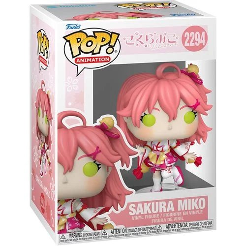 Funko Pop! Animation Sakura Miko vinyl figure in packaging on a white background