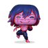 Colorful figurine with stylized design on a white background