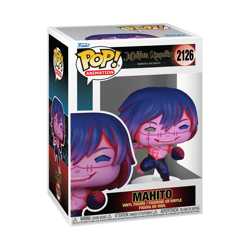Funko Pop! vinyl figure packaging with character design on a white background