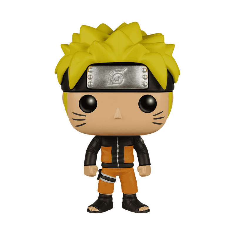 Funko Pop! vinyl figure of a character with spiky yellow hair and headband
